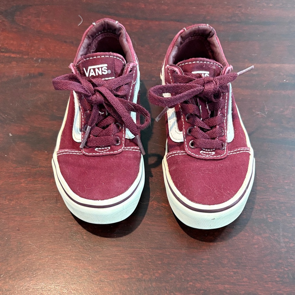 Vans Kids Maroon Sneakers